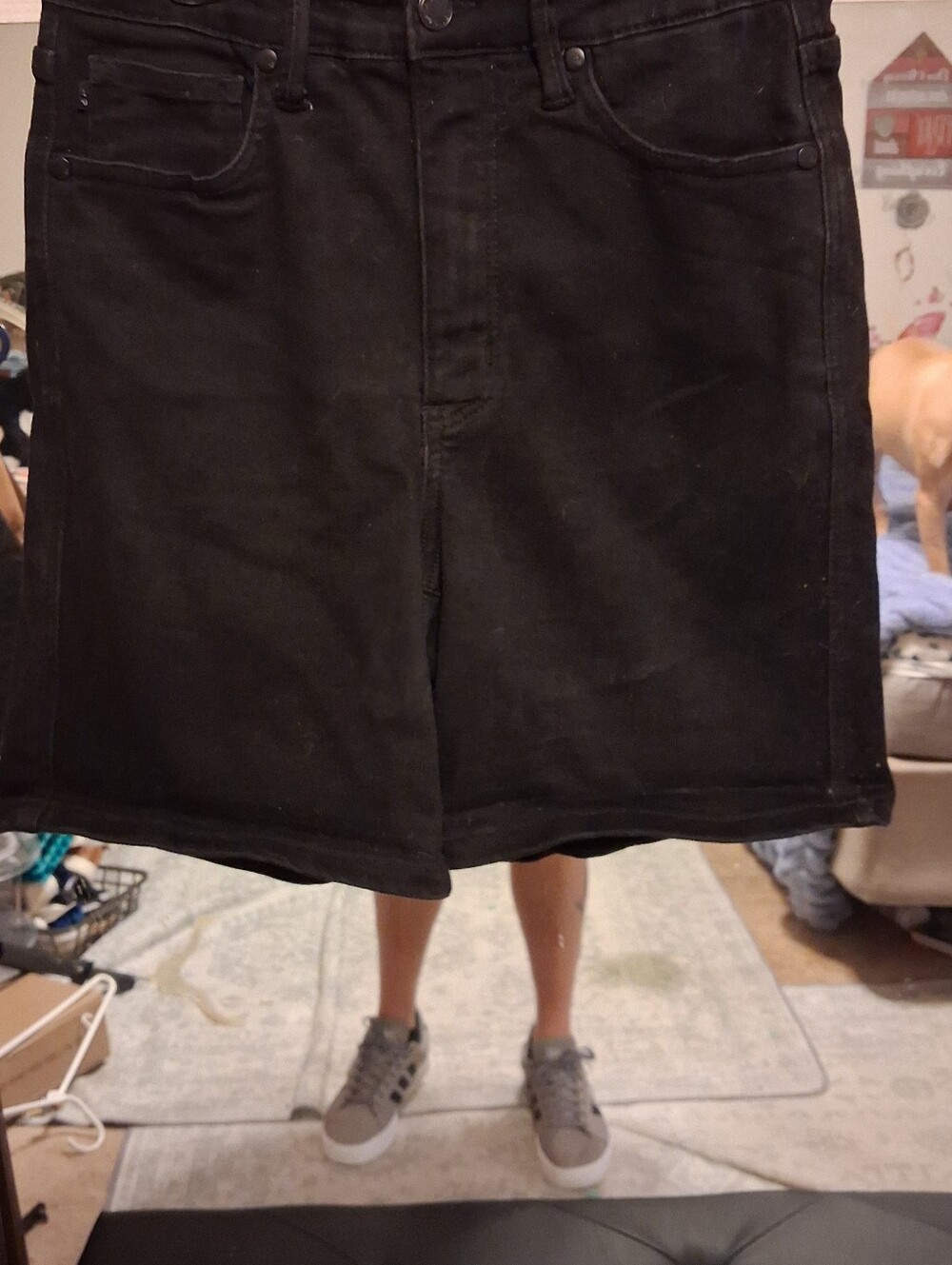 Judy Blue SZ M (8-10) Black Denim Shorts